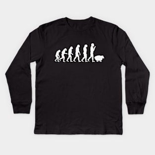 Funny Evolution Theory Humor Kids Long Sleeve T-Shirt